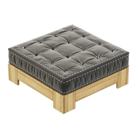 RH Teen CALLUM LOUNGE OTTOMAN BASE Quick Start Manual
