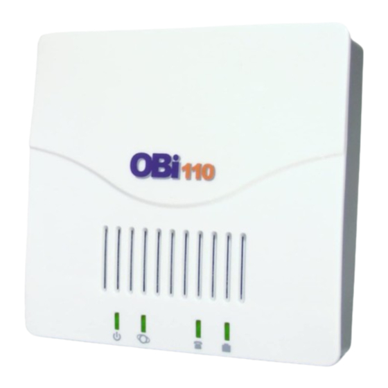 Obihai OBi110 Quick Start Manual