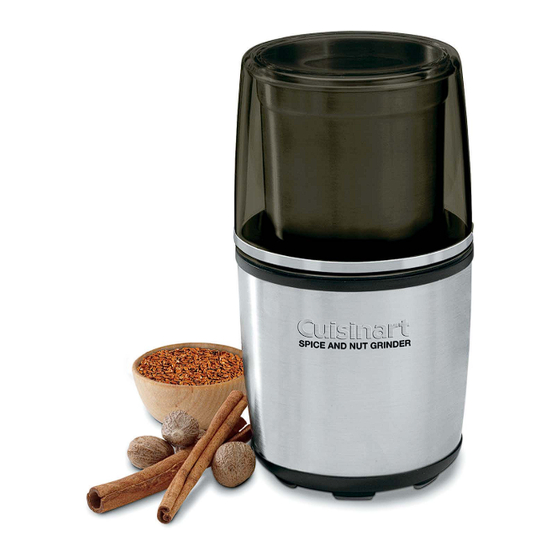 Cuisinart SG-10C Instruction And Recipe Booklet