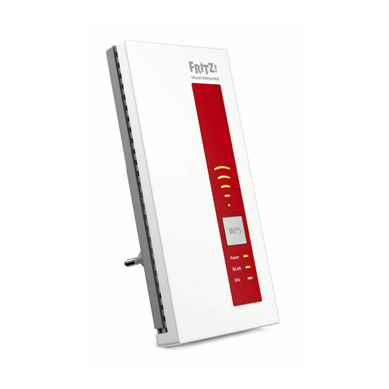 Fritz! 1160 Wi-Fi Repeater Manuals