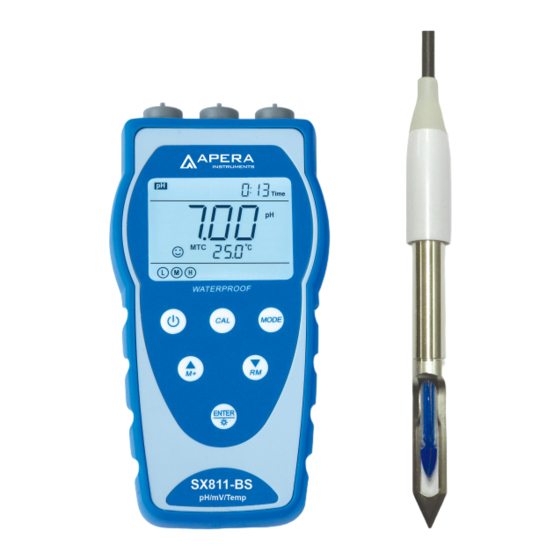 Apera Instruments SX811-BS Instruction Manual
