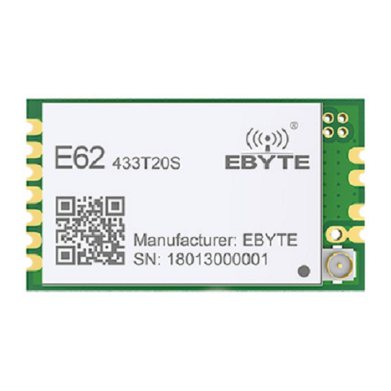 Ebyte E62-433T20S Manuals