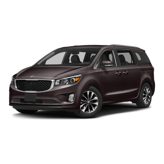 KIA SEDONA 2018 FEATURES & FUNCTIONS MANUAL Pdf Download | ManualsLib