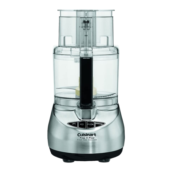 Cuisinart prep 11 plus quick reference manual pdf download manualslib
