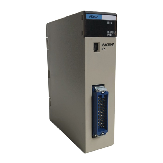 Omron C200H-AD002 Operation Manual