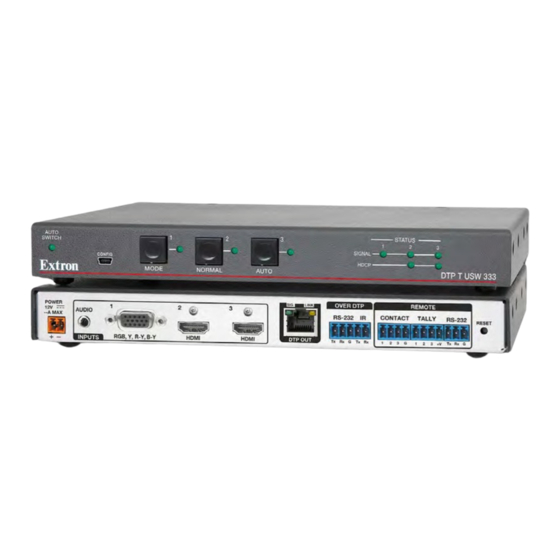 Extron electronics DTP T USW 333 User Manual