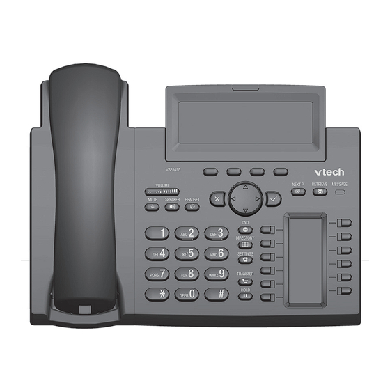 VTech ErisTerminal VSP845G User Manual