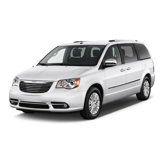 Chrysler 2013 Town & Country Owner's Manual