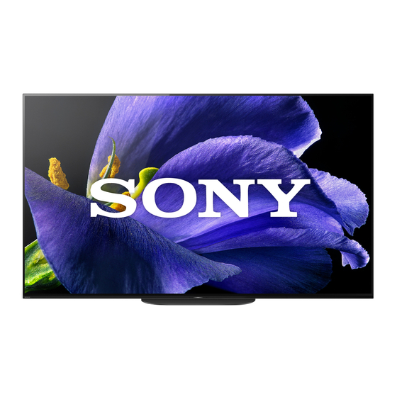 Sony BRAVIA OLED Series Reference Manual