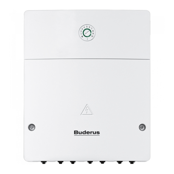 Buderus MP100 EMS plus Installation Instructions Manual