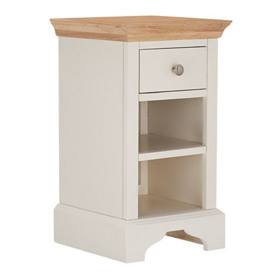 John Lewis Lymington 1 drawer bedside 803 19502 Manuals