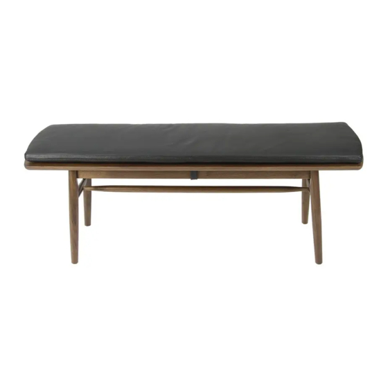 Matt Blatt HORSTEN DINING BENCH MBHORTDBBWA User Manual