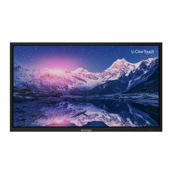 Clear Touch 6000K+ Series Quick Start Manual