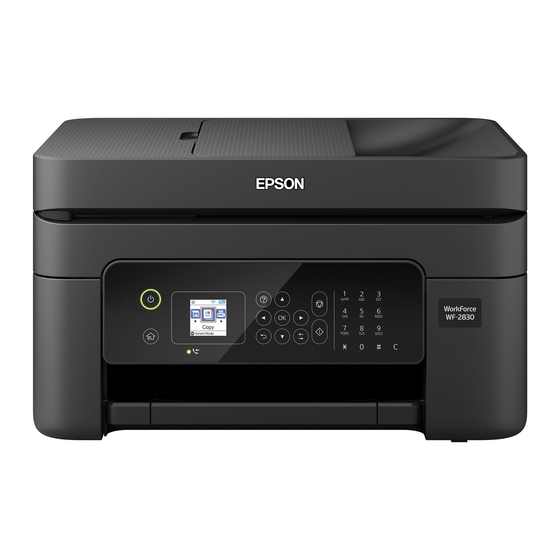 Epson Wf 2830 Series Quick Start Manual Pdf Download Manualslib 9792