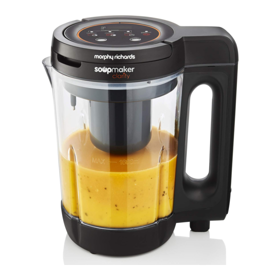 Morphy Richards soupmaker clarity Manual