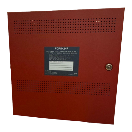 Fire-Lite Alarms FCPS-24F Manuals