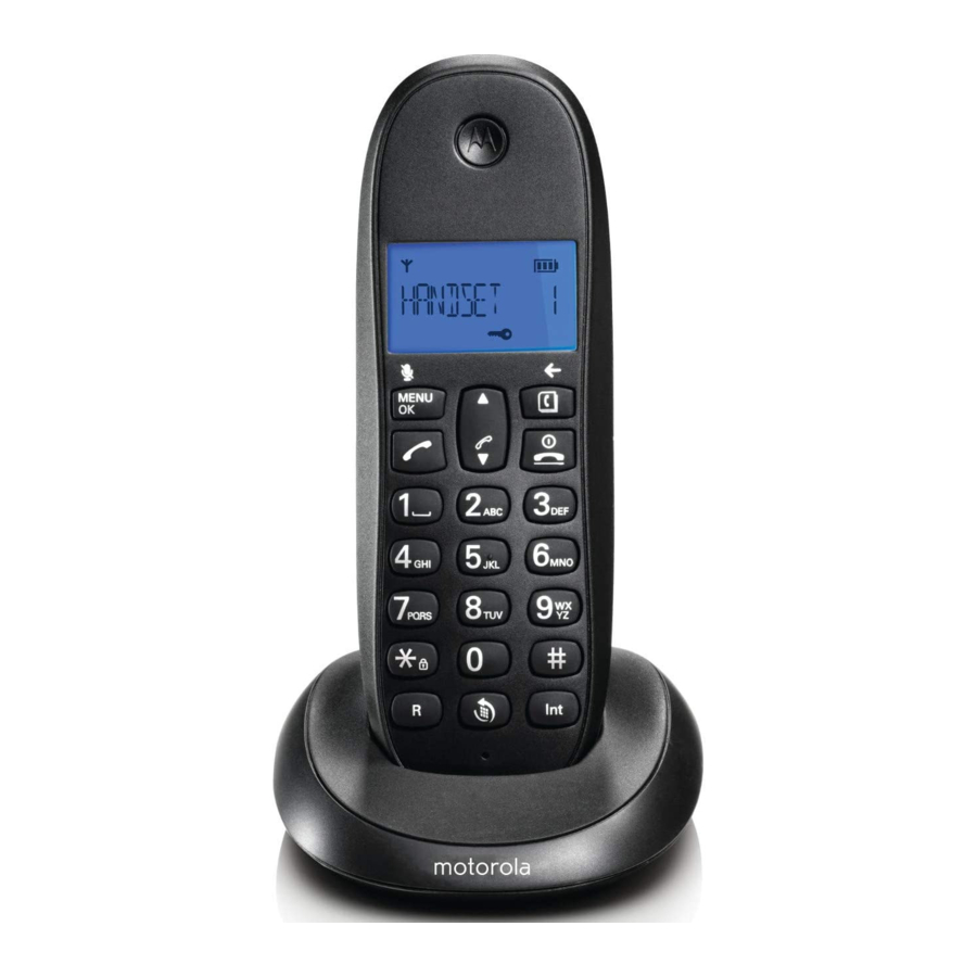 Motorola C1L - Digital Cordless Telephone Manual