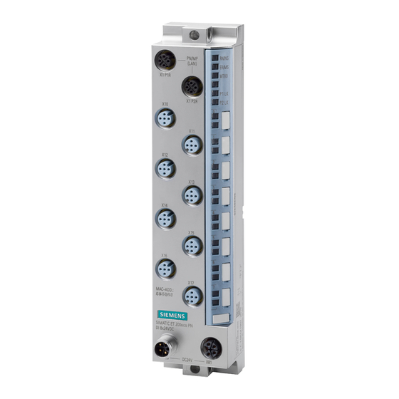 Siemens SIMATIC ET 200eco PN M12-L Equipment Manual