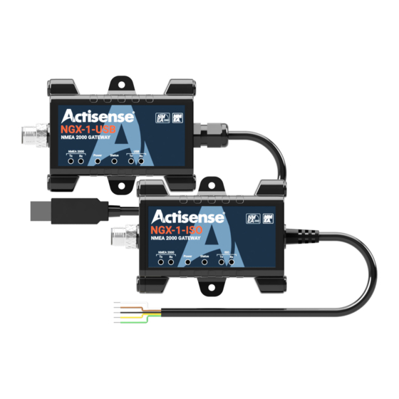 Actisense NGX-1-ISO Install And User Manual