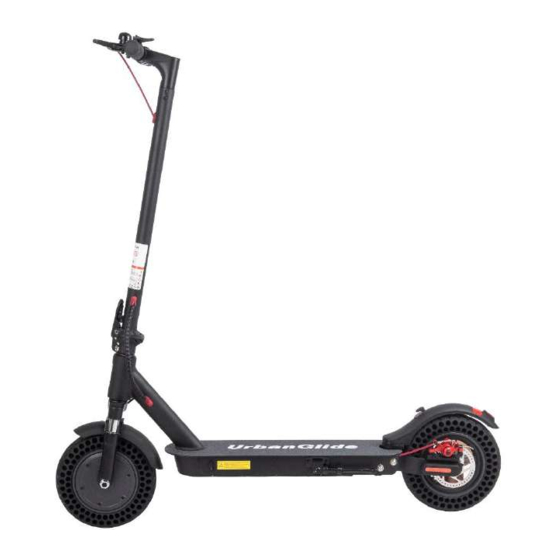 URBANGLIDE MANUEL D'UTILISATION RIDE 100 MAX Original Manual