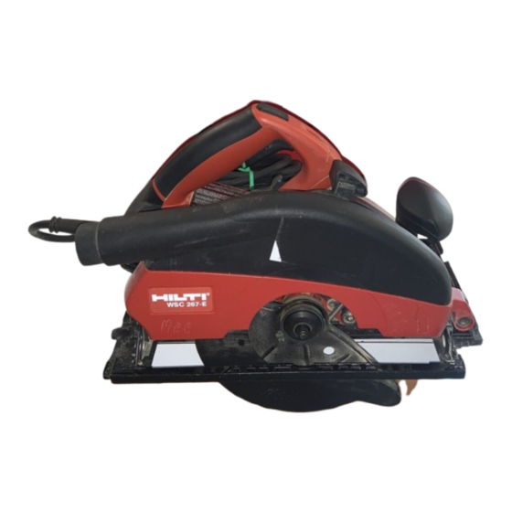 Hilti WSC 267-E Operating Instructions Manual