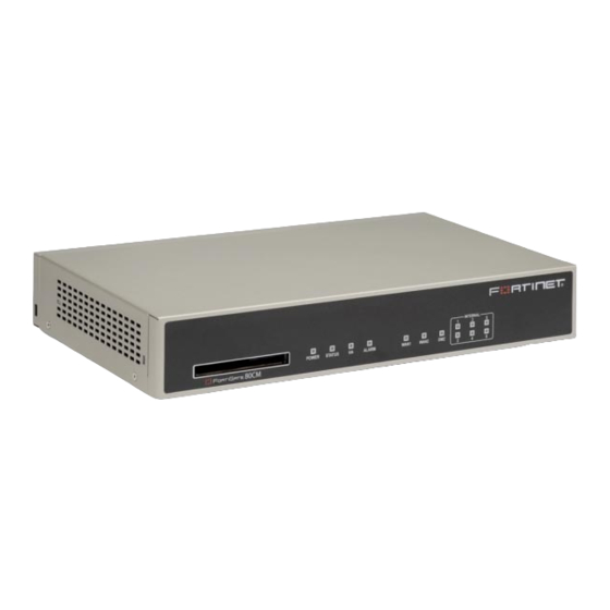 Fortinet FortiGate-80 CM Quick Start Manual