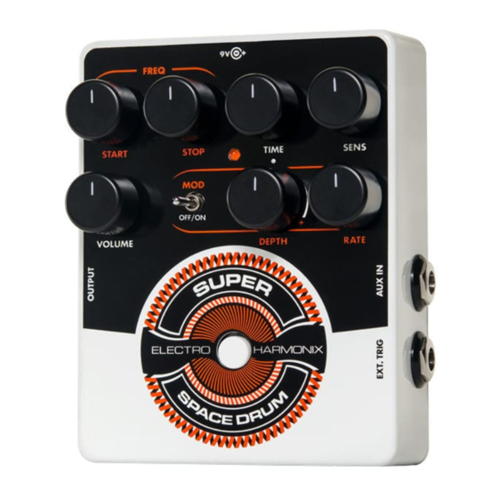 Electro-Harmonix Super Space Drum Quick Start Manual
