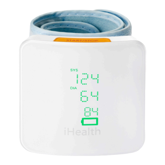 Tunstall iHealth BP7S Quick Start Manual