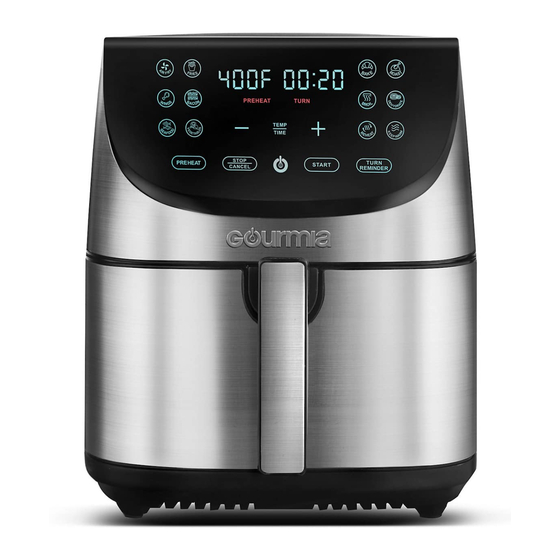 Restored Gourmia GAF685 Stainless Steel 6 Quart Digital Air Fryer