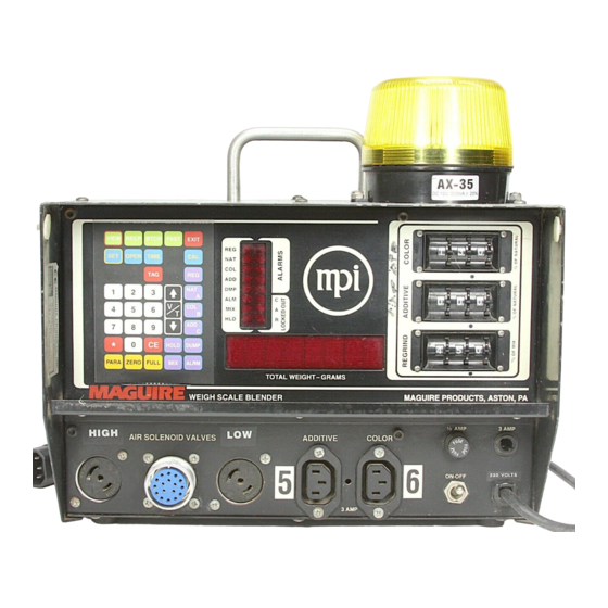 MAGUIRE PRODUCTS WEIGH SCALE BLENDER WSBMB SERIES INSTALLATION