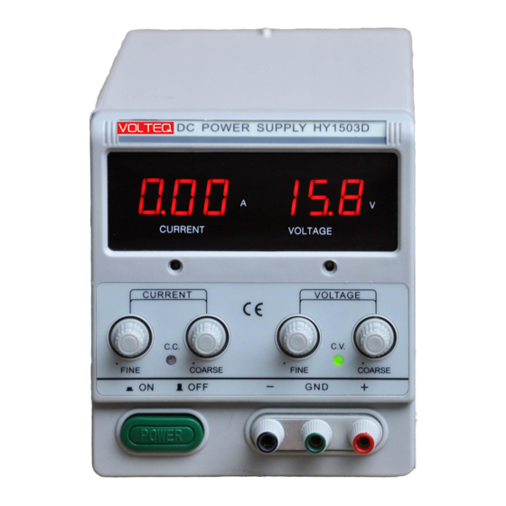 MASTECH HY1503D USER MANUAL Pdf Download | ManualsLib