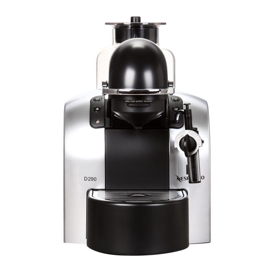 NESPRESSO C 290 INSTRUCTION MANUAL Pdf Download ManualsLib