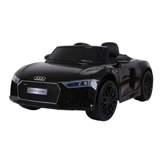 MONI AUDI R8 SPYDER INSTRUCTION MANUAL Pdf Download ManualsLib