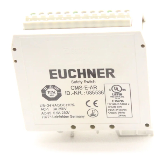 EUCHNER CMS-E-AR Operating Instructions Manual