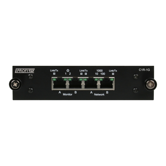 ProfiTap C1D-1G Product Manual
