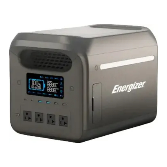 Energizer Solar Peak 1800 User Manual