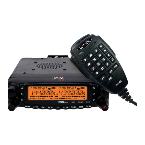 Luthor TLM-808 Manuals