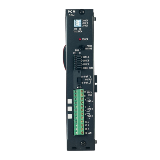 Bogen PCMZPM Manual