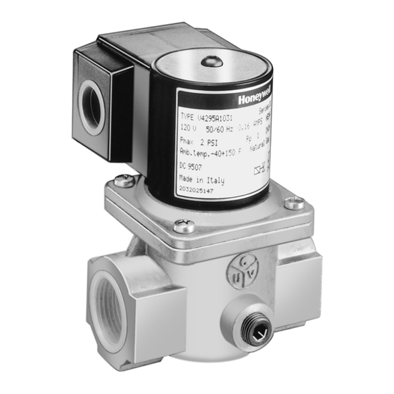 Honeywell V4295A,S Installation Instructions Manual