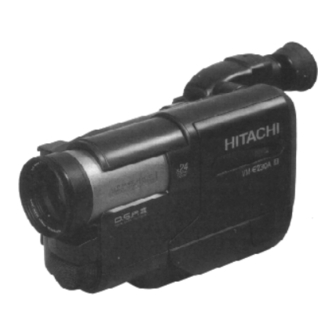 Hitachi VME-230A - Camcorder Manuals