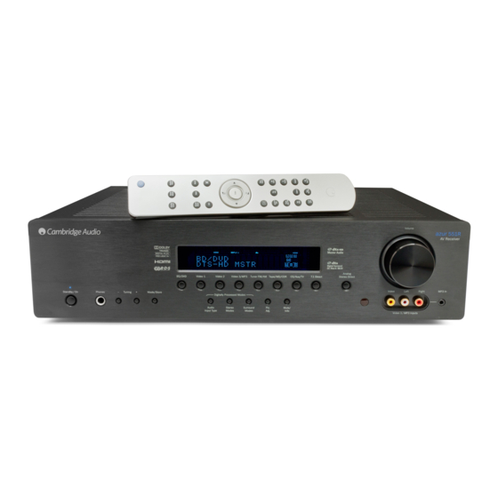 Cambridge Audio azur 551R Manuals