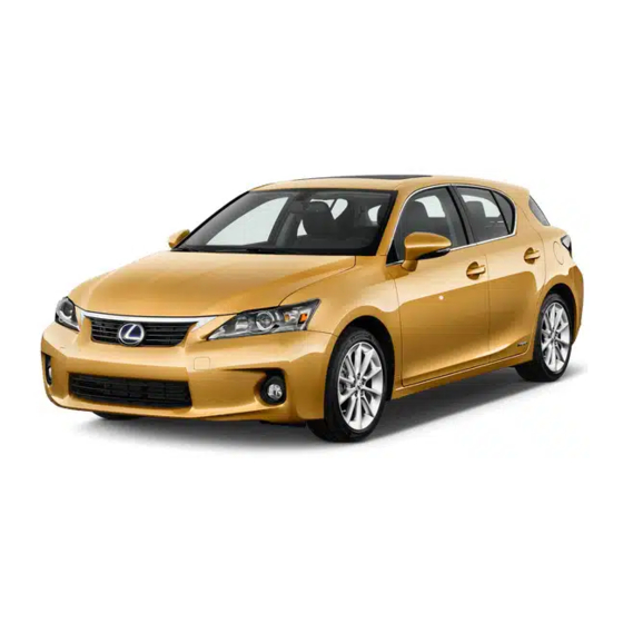 Lexus CT200h Owner's Manual
