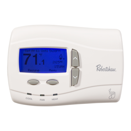 Robertshaw 9701i2 Quick Start Installation Manual