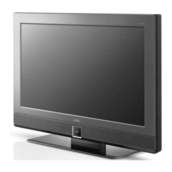 Metz Linea FHDTV 100 Operating Instructions Manual