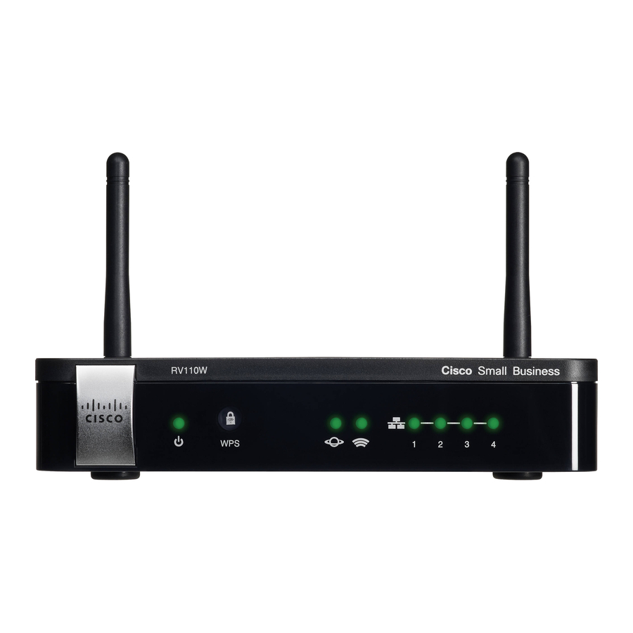 Cisco RV110W Datasheet