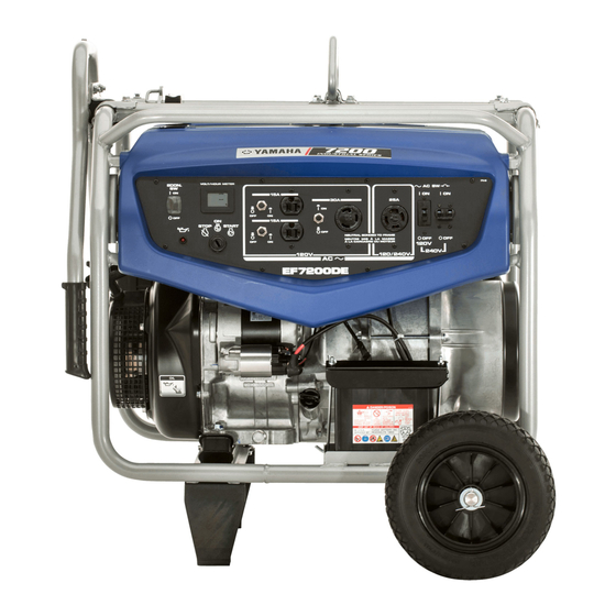 YAMAHA EF7200DE OWNER'S MANUAL Pdf Download ManualsLib