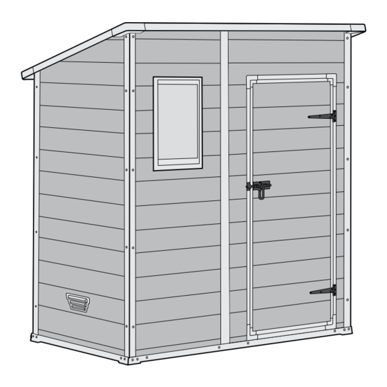 KETER MANOR PENT 6X4 USER MANUAL Pdf Download ManualsLib