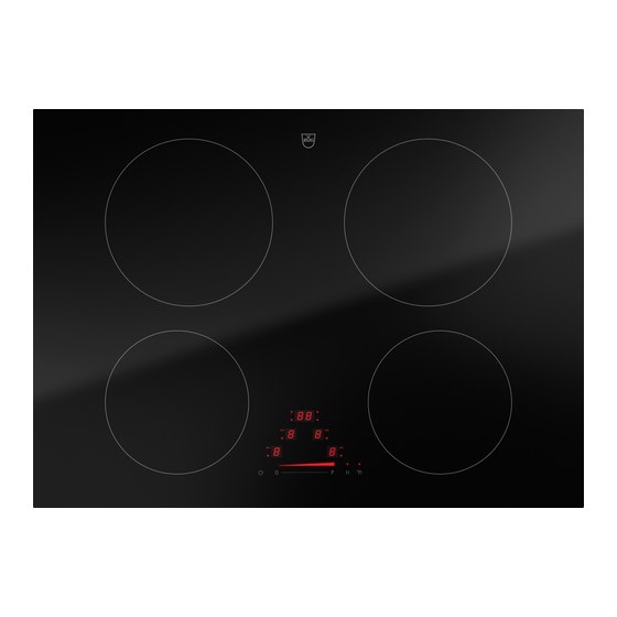 VZUG COOKTOP V2000 I604 OPERATING INSTRUCTIONS MANUAL Pdf Download
