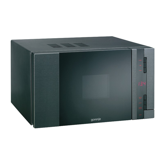 GORENJE GMO 20 DGE OWNER'S INSTRUCTION MANUAL Pdf Download ManualsLib