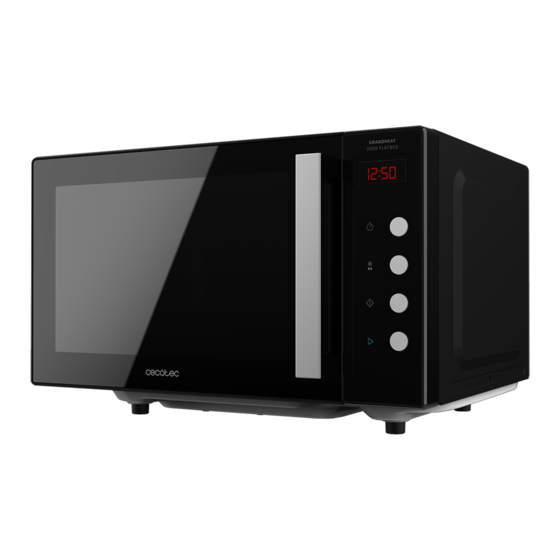 GrandHeat 2000 Built-in-Black Micro-ondes encastrable de 20 litres. Cecotec